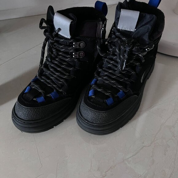 KIDS/ COMBINATION LEATHER HIKING BOOTS (Size EU32) - Picture 4 of 5